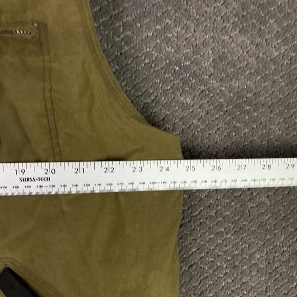 Outback Trading Company Sawbuck Oilskin Vest Men's XL Olive Green Waxed Canvas - Picture 13 of 14